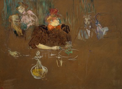 At the Table of Monsieur and Madame Natanson by Henri de Toulouse Lautrec
